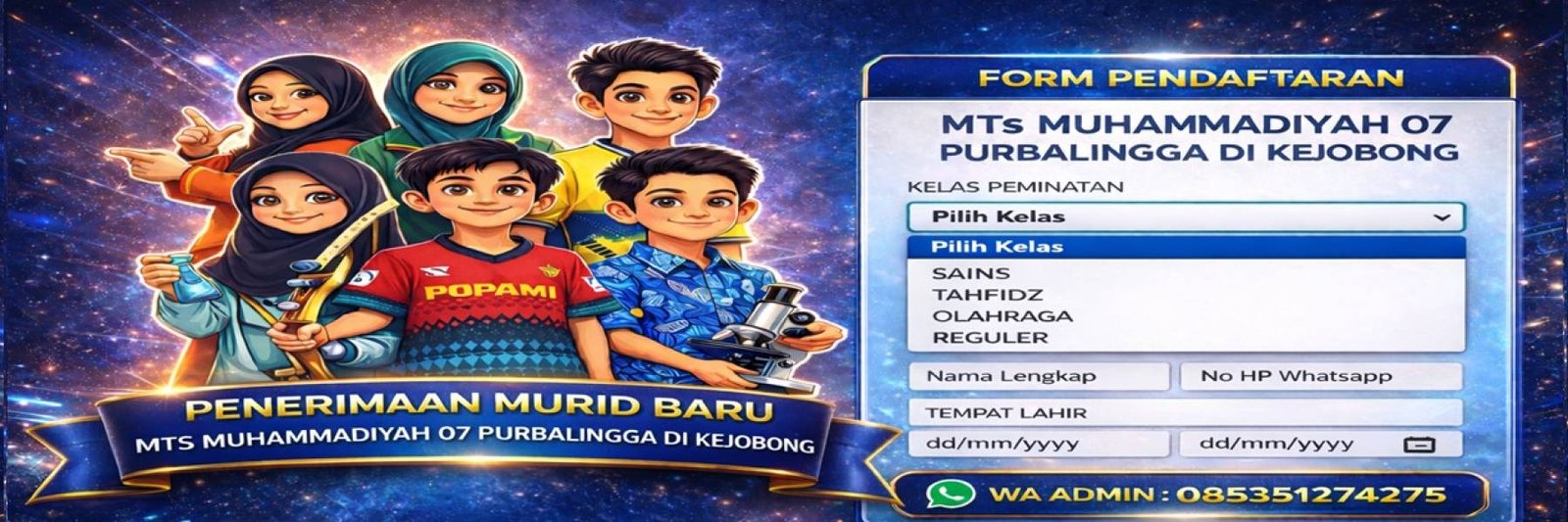 Halaman MTs Mujubangga di Kejobong